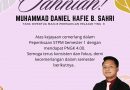 Tahniah Mohd Daniel Hafie!