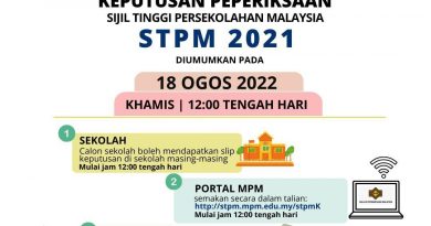 Keputusan STPM 2021 Bakal Diumumkan